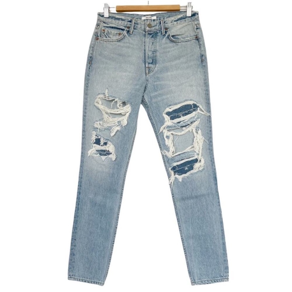 Grlfrnd Jeans Womens 28 x Revolve Karolina High Rise Distressed NWT